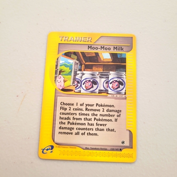 Classic Expedition Moo-Moo Milk 155/165 Common Pokemon Trainer Card - Picture 1 of 2